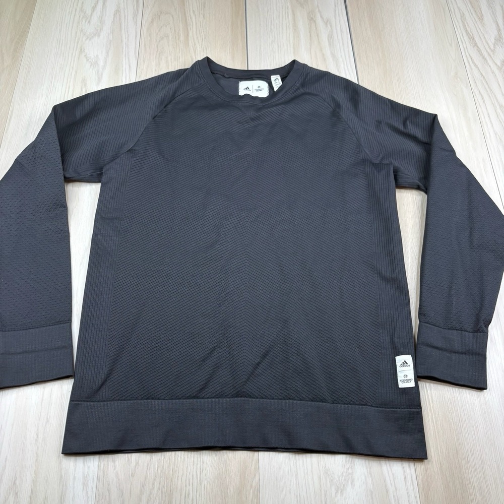 Reigning Champ Adidas Primeknit Sweatshirt Womens L Black Pullover Crewneck Gym